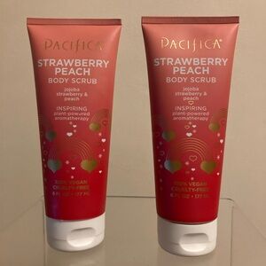 Pacifica Strawberry Peach Body Scrub Jojoba Strawberry Peach